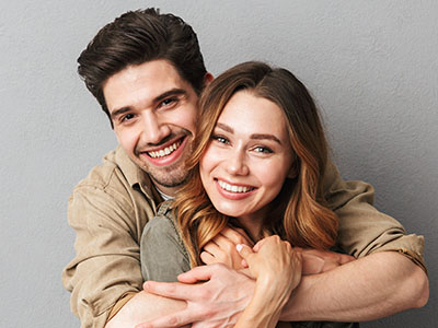 Lovely young couple hugging, Kary Dental